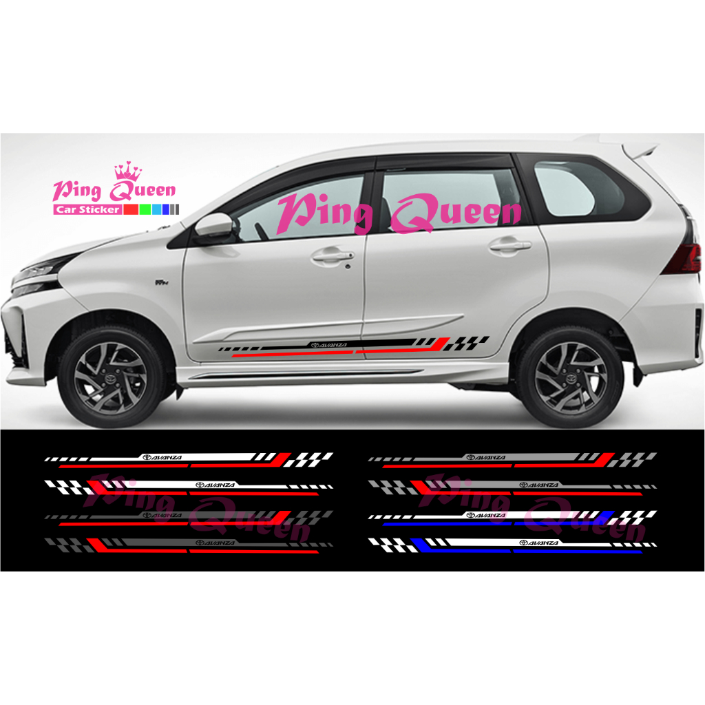 STICKER BODY SAMPING MOBIL AVANZA STICKER CUTTING MOBIL TOYOTA AVANZA