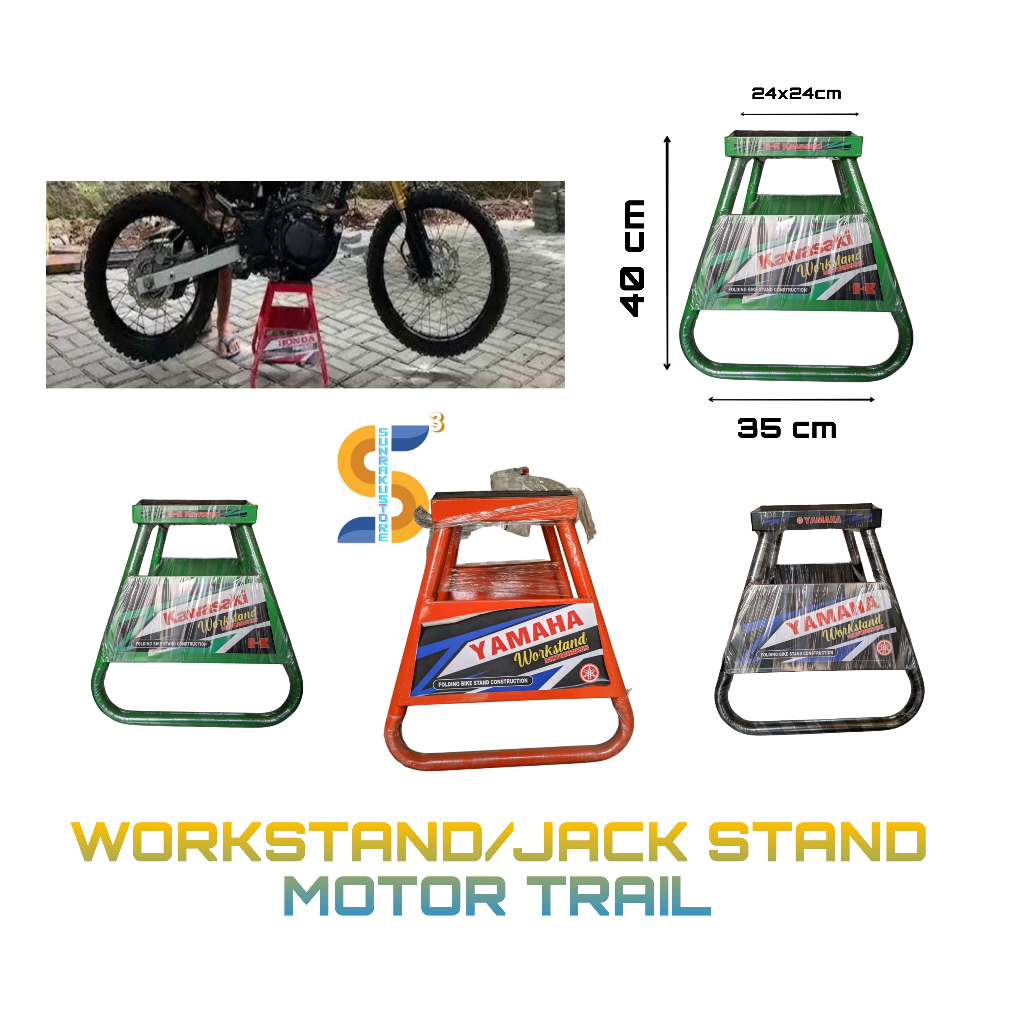 workstand/Jackstand motor trail paddock/pedok stand crf KLX YAMAHA WR HONDA CRF supermoto