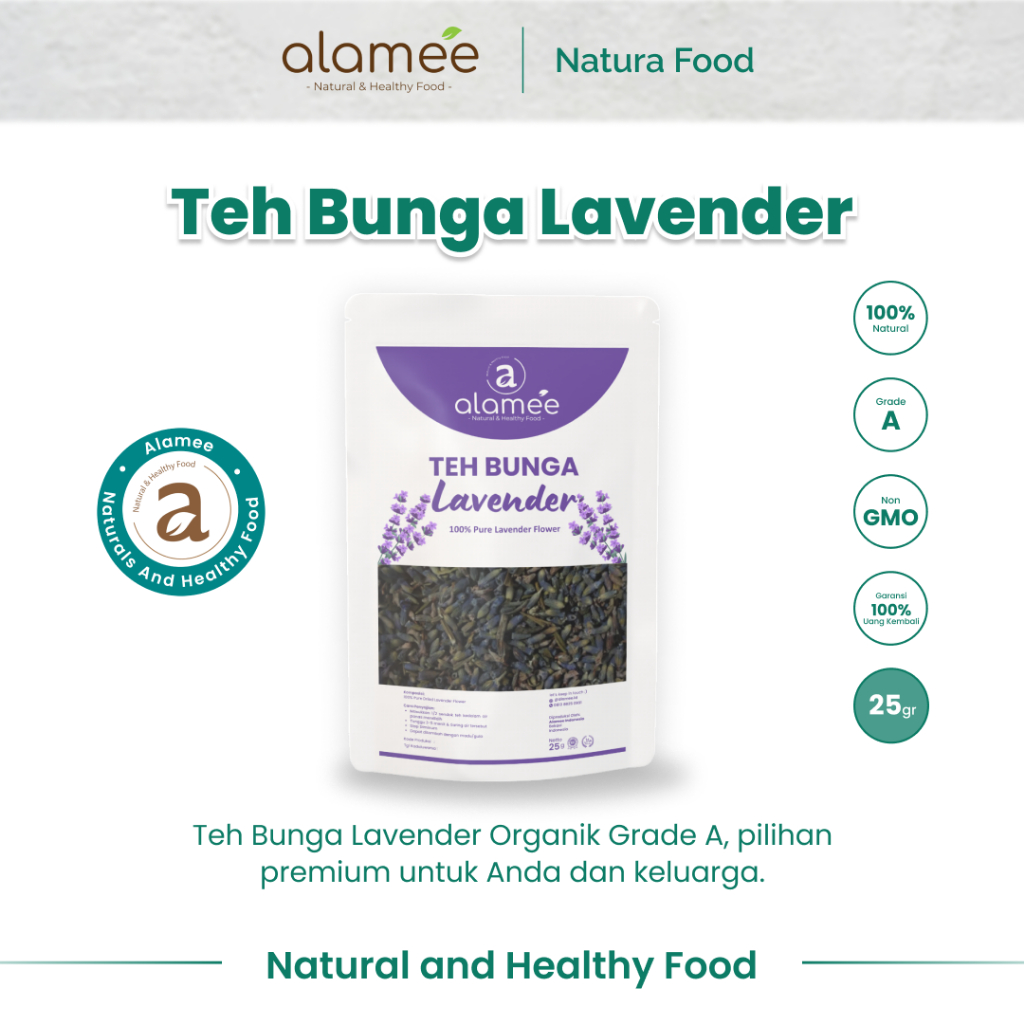 

ALAMEE Lavender Tea Teh Bunga Organik Kering Dried Flower 25gr Premium