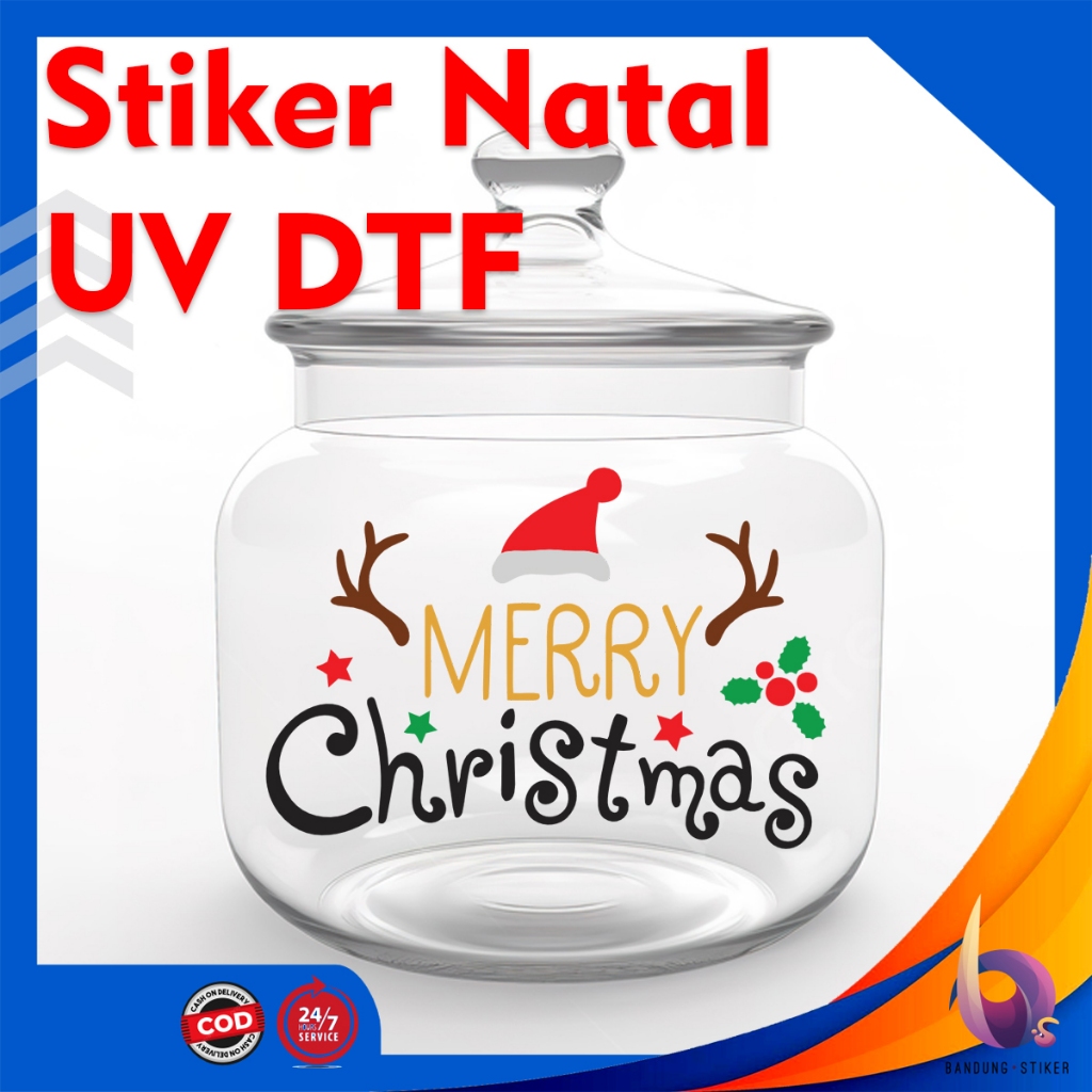 

Bandung Stiker - Sticker Timbul Gambar Natal Merry Christmas Santa Xmas Happy Holiday UV DTF