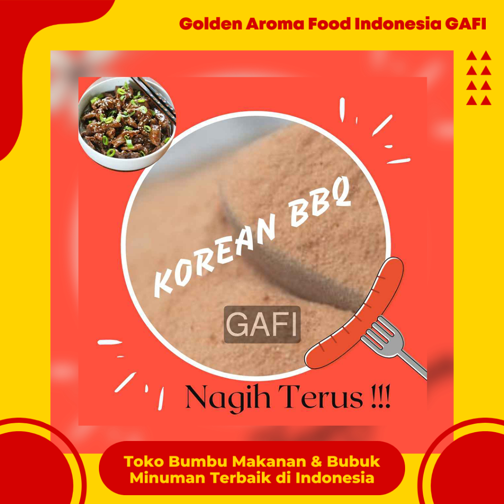 

Bumbu Tabur Rasa Korean Barbeque 1 kg Enak Murah Lezat Gurih Halal, Korean Bbq Flavour Seasoning Powder 1 kg