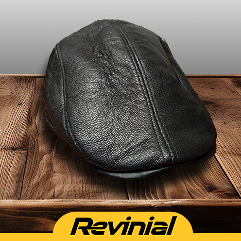 TOPI PET PRIA ASLI KULIT/TOPI KULIT PRIA MODEL PET