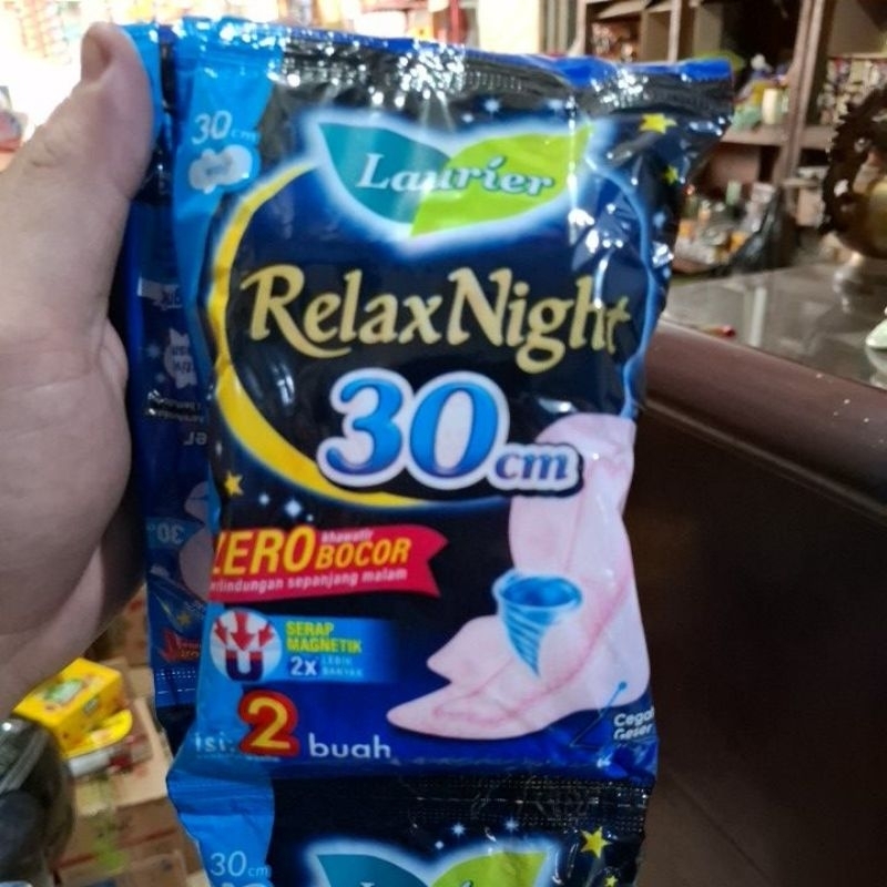 Laurier Relax Night 30cm isi 10 sachet/renceng