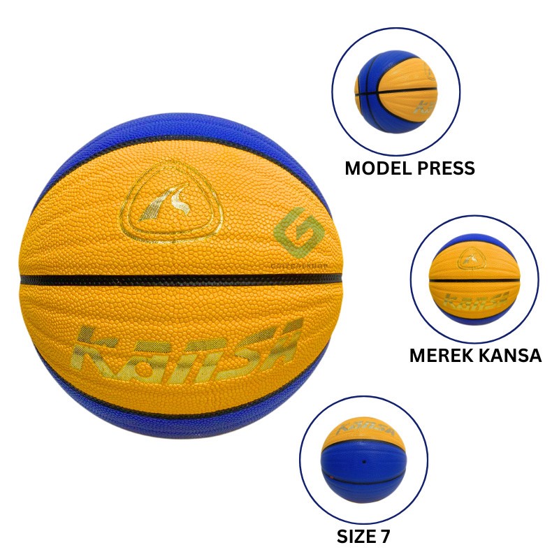 Bola Basket - Basket kulit KANSA LAMBAI ORIGINAL SIZE 7 INDOOR OUTDOOR