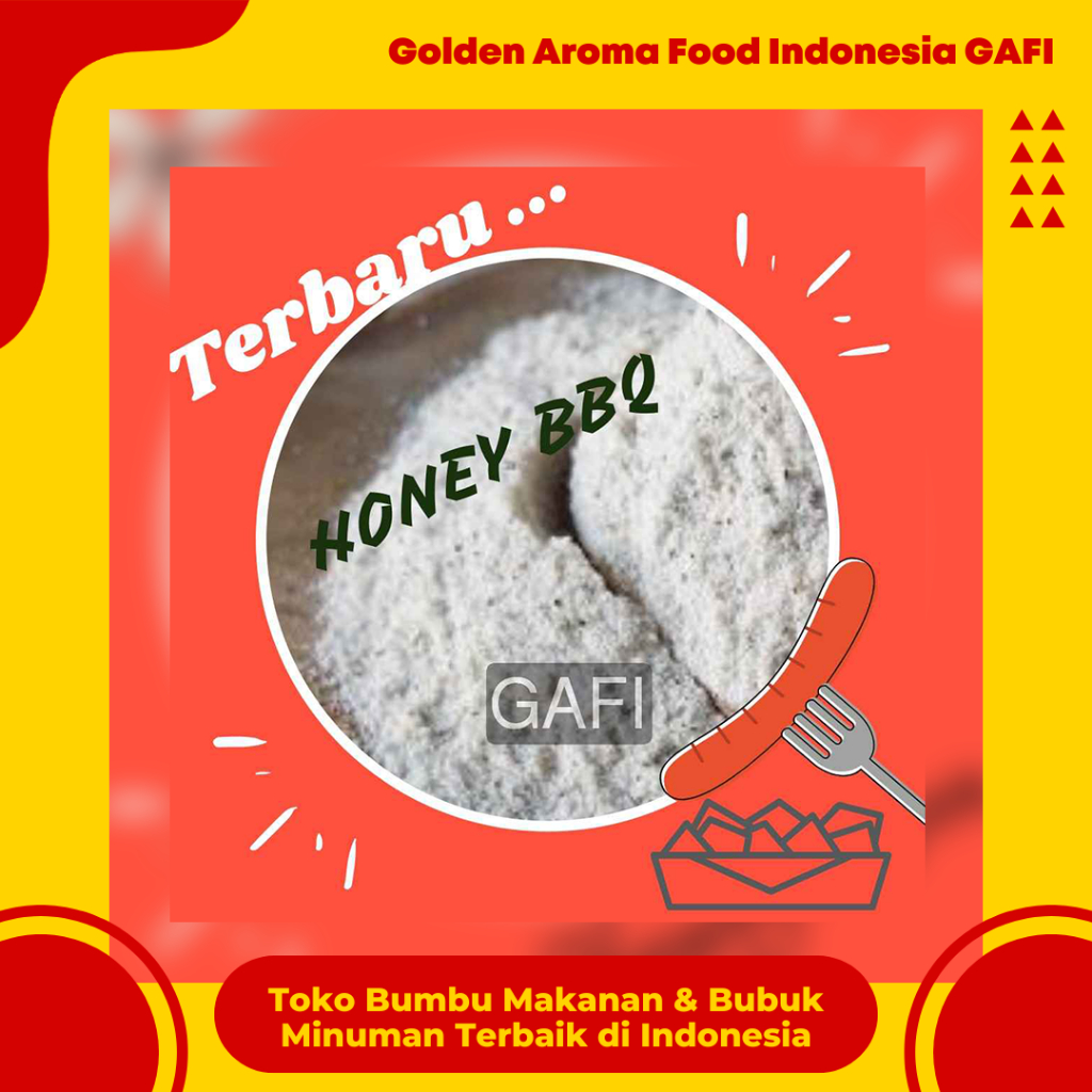 

Bumbu Tabur Rasa Barbeque Madu 1 kg Enak Murah Lezat Gurih Halal, Honey Bbq Flavour Seasoning Powder 1 kg