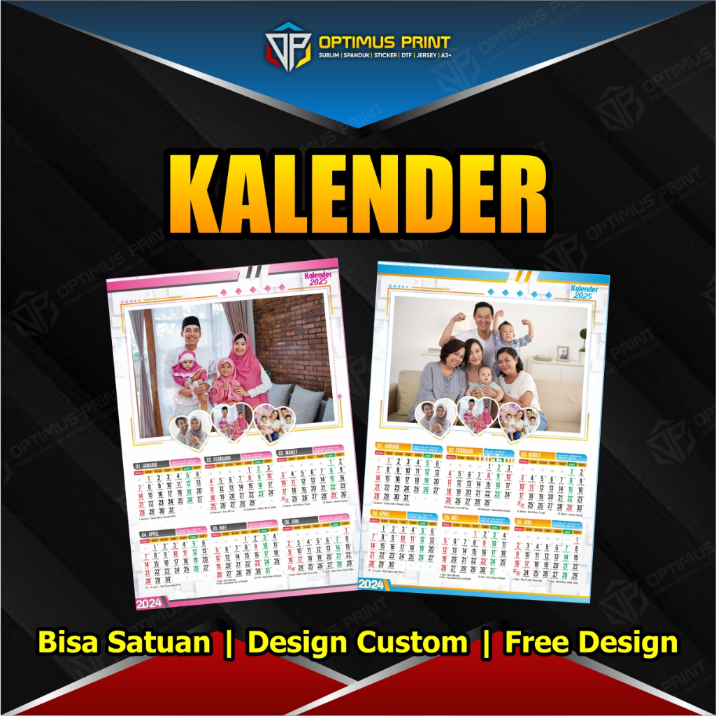 

Kalender satuan | Kalender Dinding | Kalender 2025 | Free Custom Design