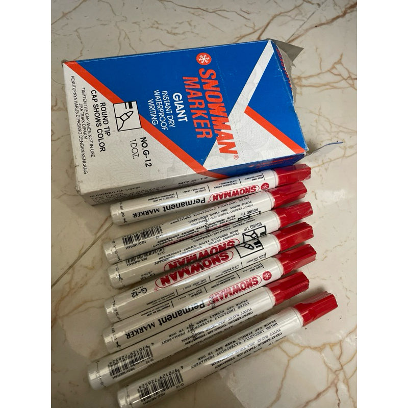 

SNOWMAN Spidol Permanen G-12 (1pcs)