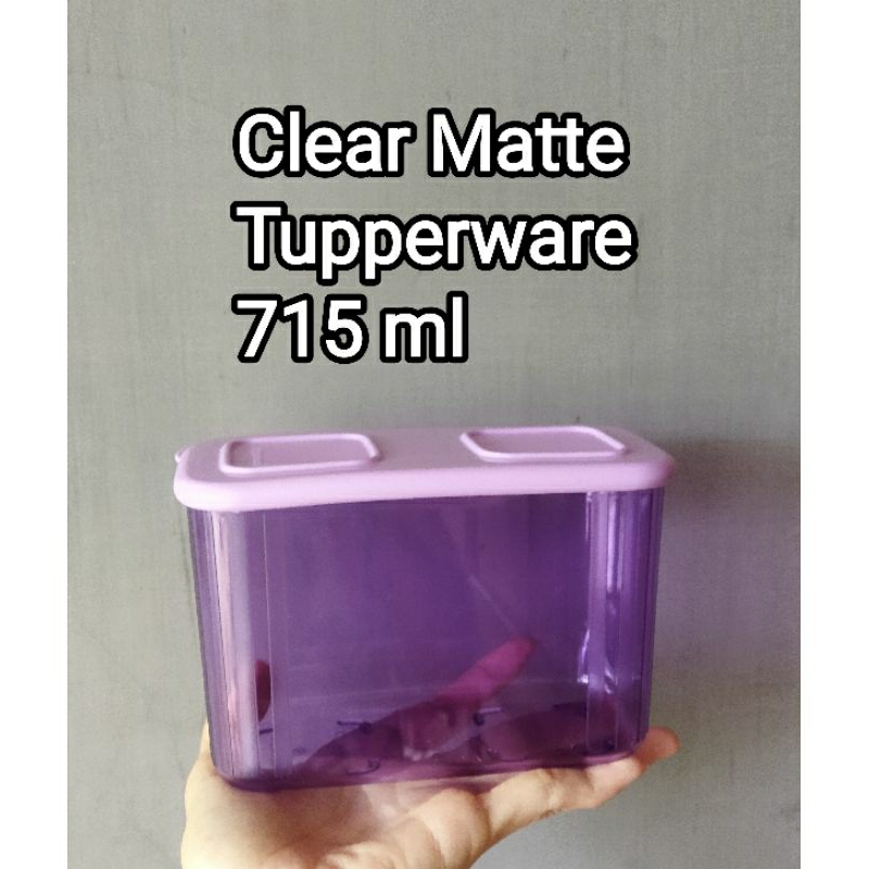 Clear Matte toples Kristal kue kering 1.62L, 960ml, 715ml Tupperware baru