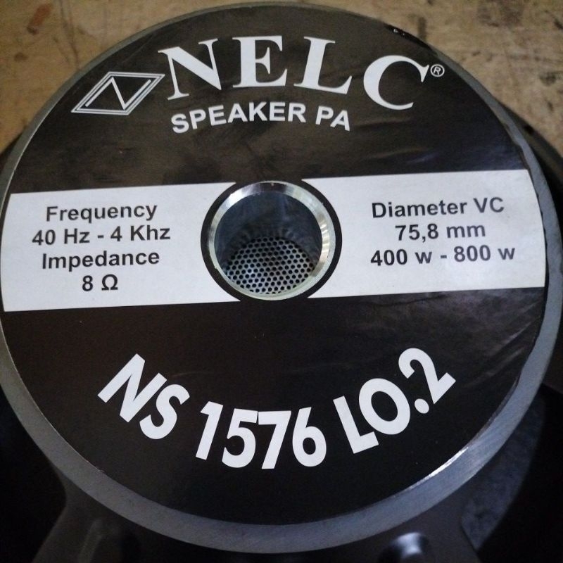 Speaker 15 inch Nelc 1576 LO spul 3 inch bukan 15400
