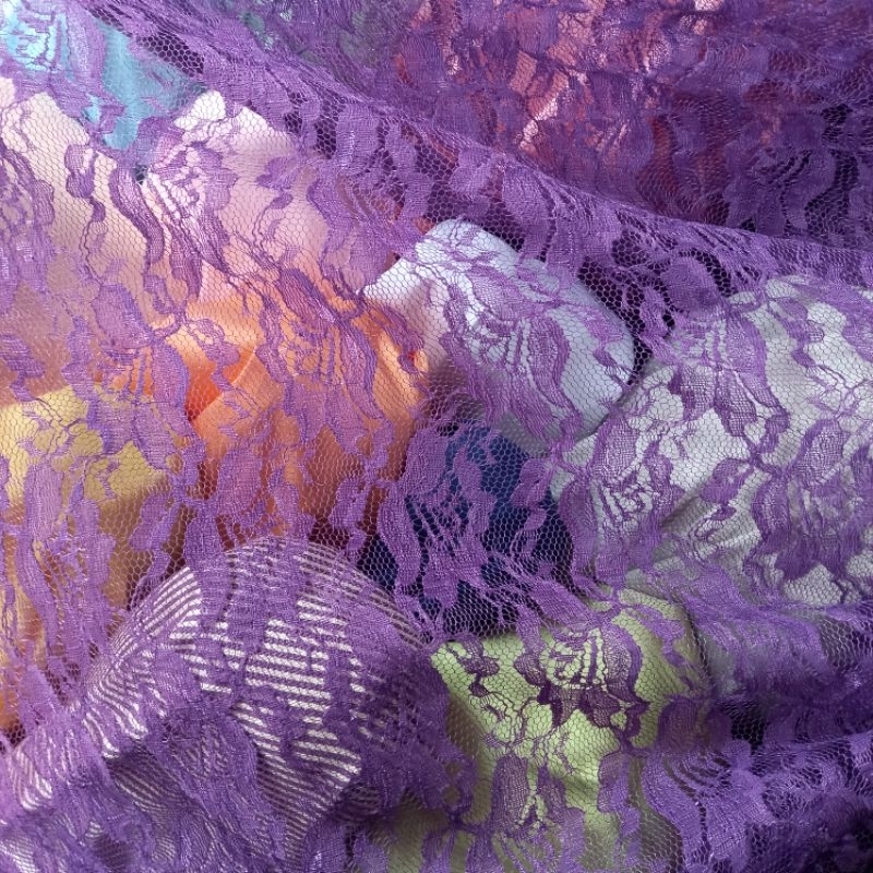 1/2 meter Kain Brokat | Bahan Brokat | Kain Meteran | Brokat Polos | Bahan Import