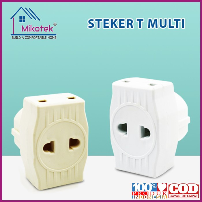 steker T multi datar Mikotek/T multi datar putih