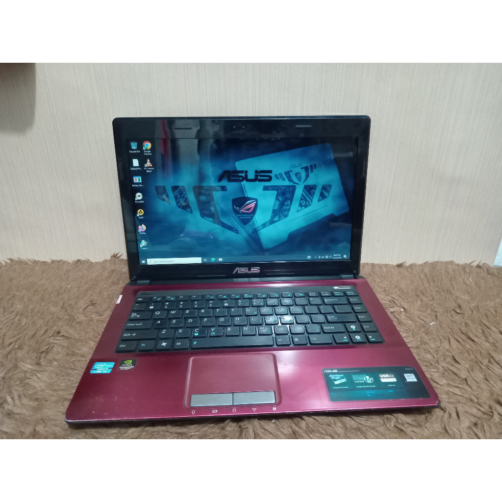 Laptop Asus A43S RAM 4GB HDD 500GB INTEL CORE I3 NVIDIA GEFORCE GT 520M NO MINUS DAN MULUS