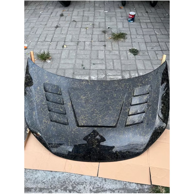 Kap mesin all new brio custom air scoope carbon kevlar