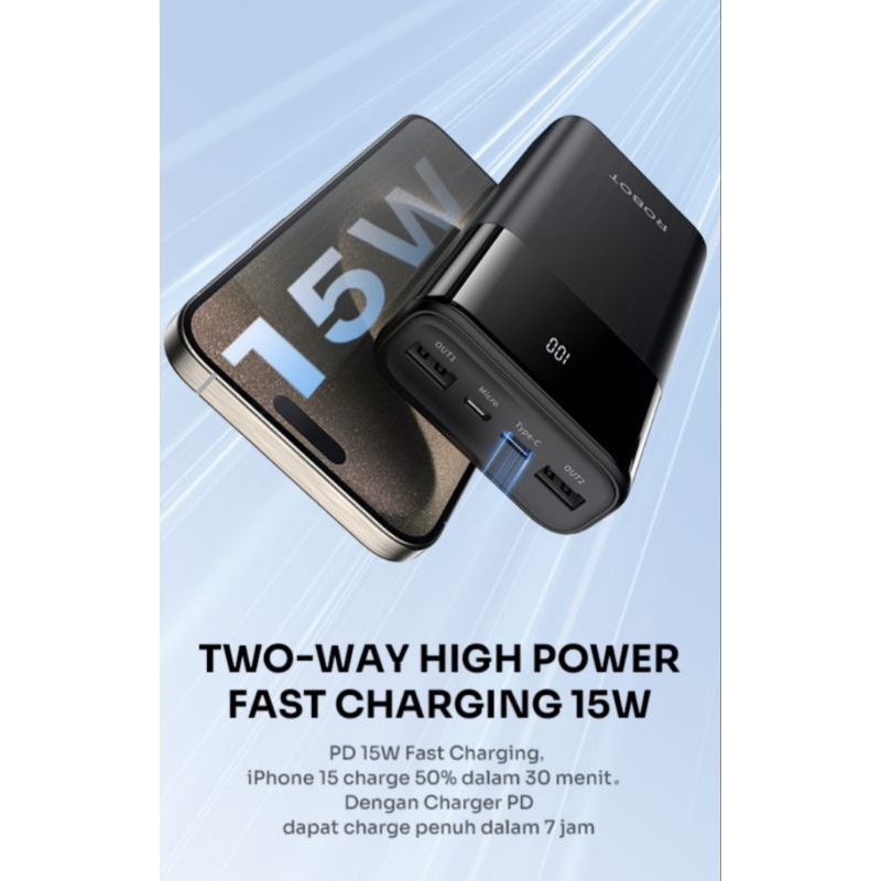 ROBOT SMART POWERBANK RT22S BLACK