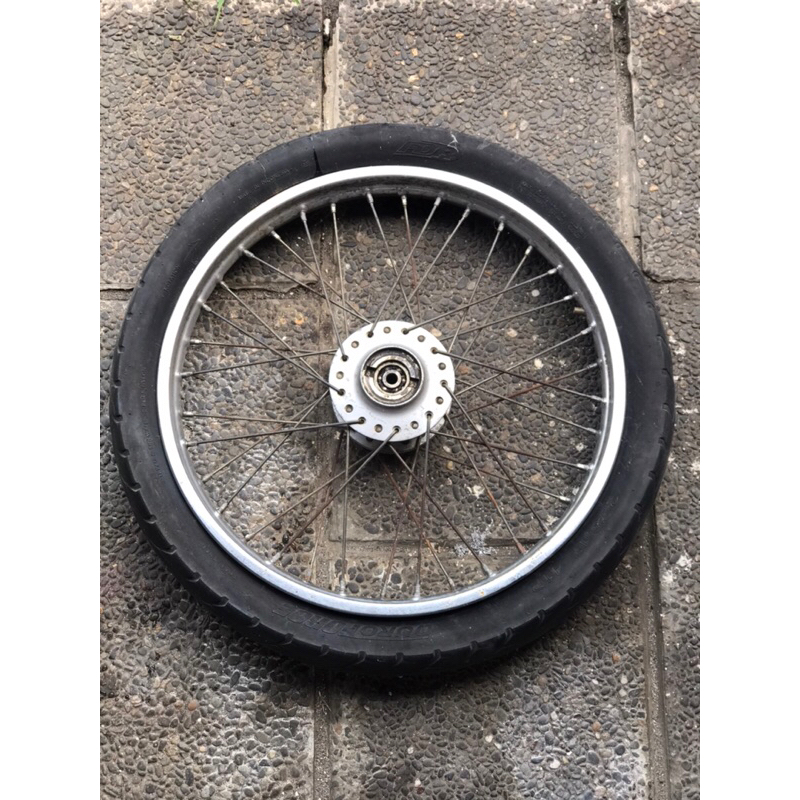 velg depan set tromol satria 2 tak hiu lumba ori