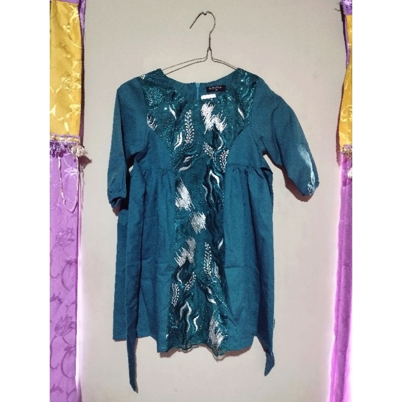 [PRELOVED] Gamis OLT Style Hijau Botol