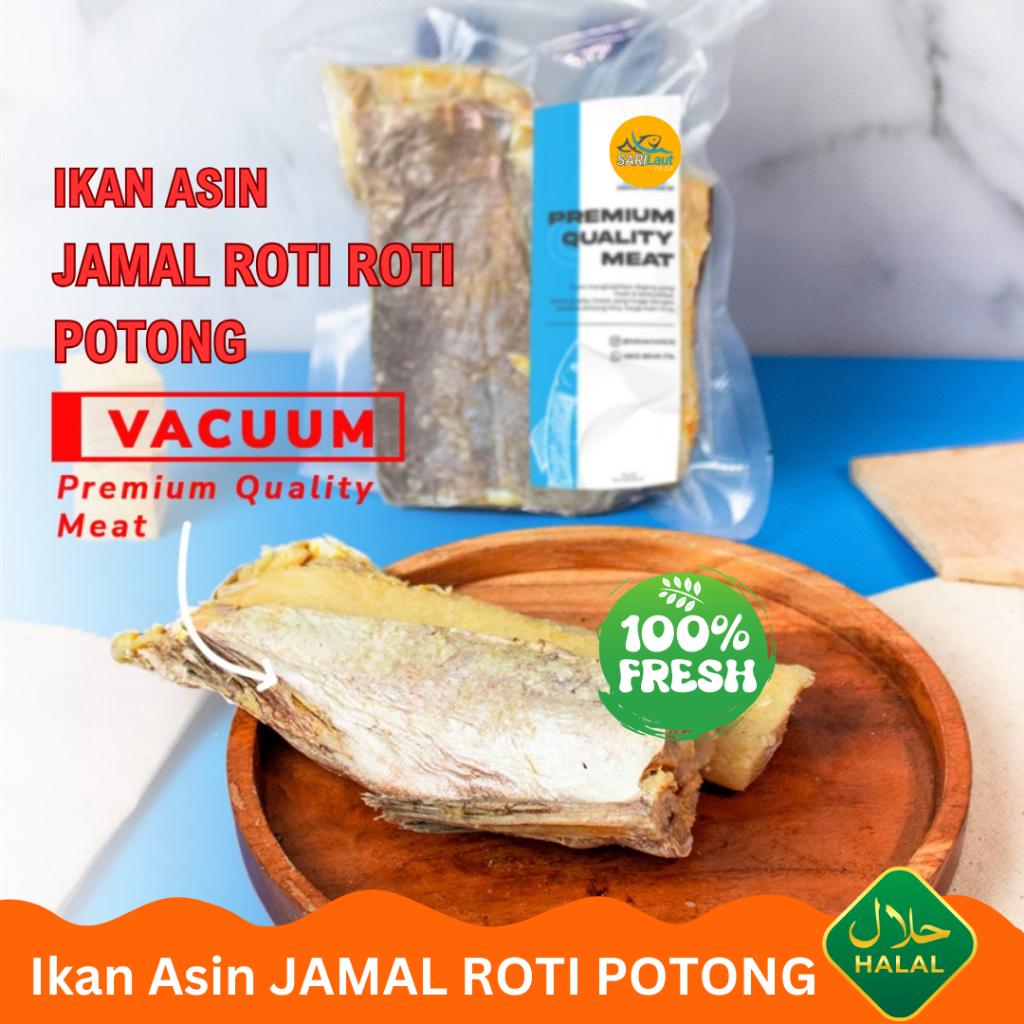 

Ikan Asin Jamal Roti Rotti Potong Vacuum Premium Quality Meat