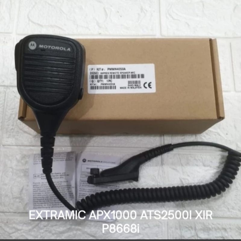 EKTRAMIK HT MOTOROLA APX1000 APX 1000 EXTRA MIC APX