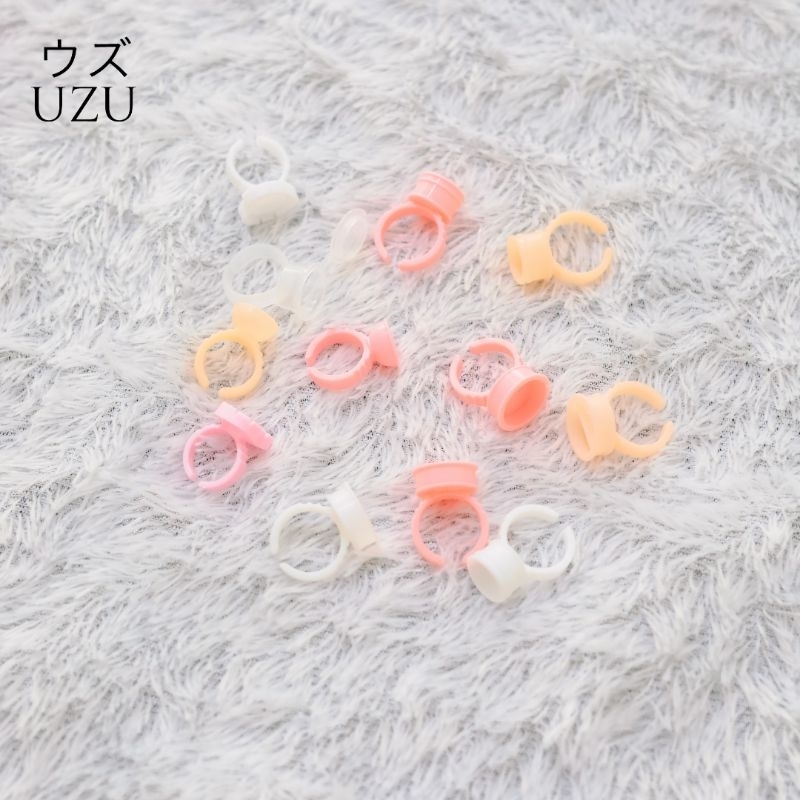 100PCS RING HATI EYELASH / RING RUSSIAN EYELASH / RING LEM EYELASH CABANG VOLUME (100Pcs)