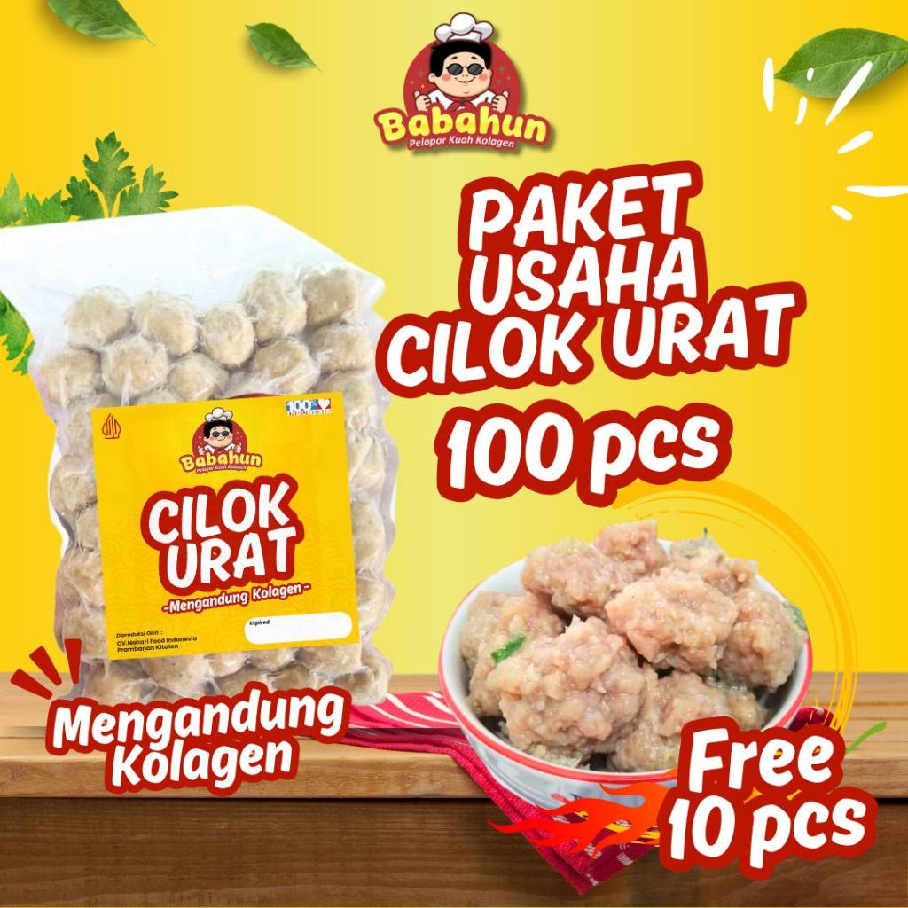 

Cilok Urat Isi 100 Bonus 10 Pcs Paket Usaha Babahun Snack & Food