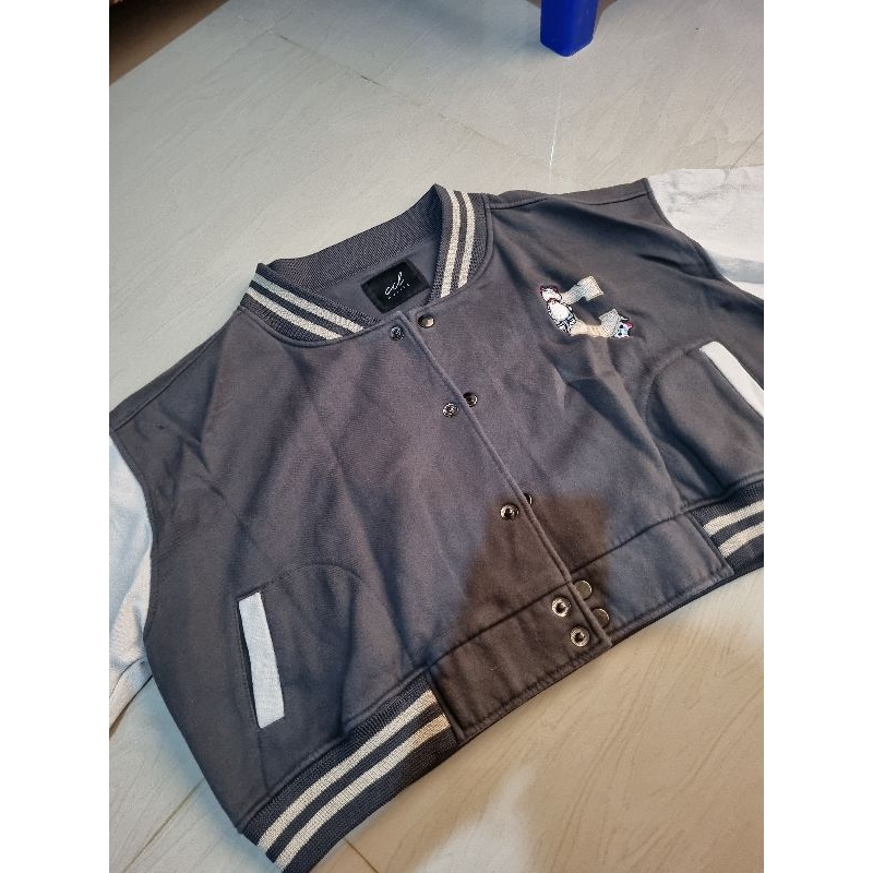 jacket baseball crop oversize ciloutfit