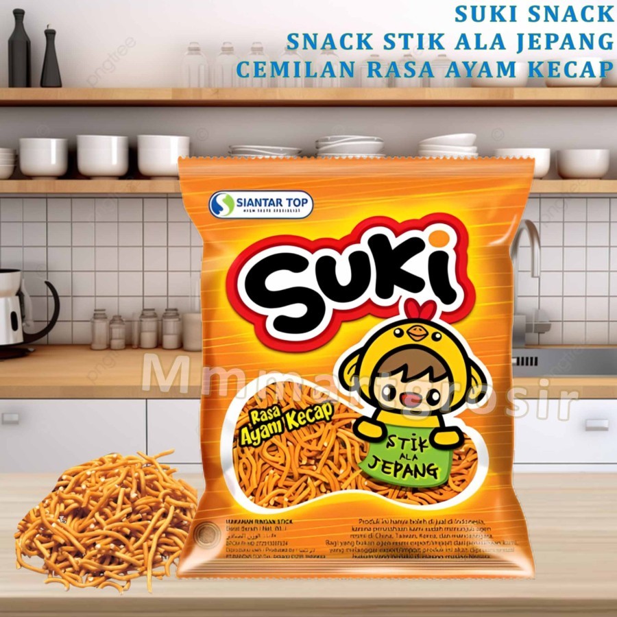 

Suki Snack / Snack Stik Ala Jepang / Cemilan Snack Rasa Ayam Kecap / 95gr