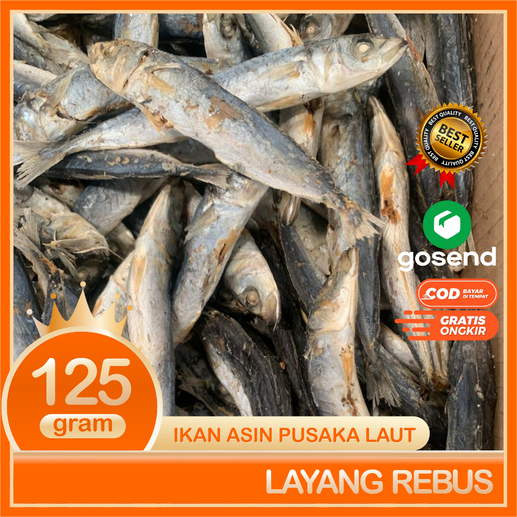 

RB Layang Rebus Ikan asin Layang Rebus Super Bersih Segar Dan Fresh 125 Gram