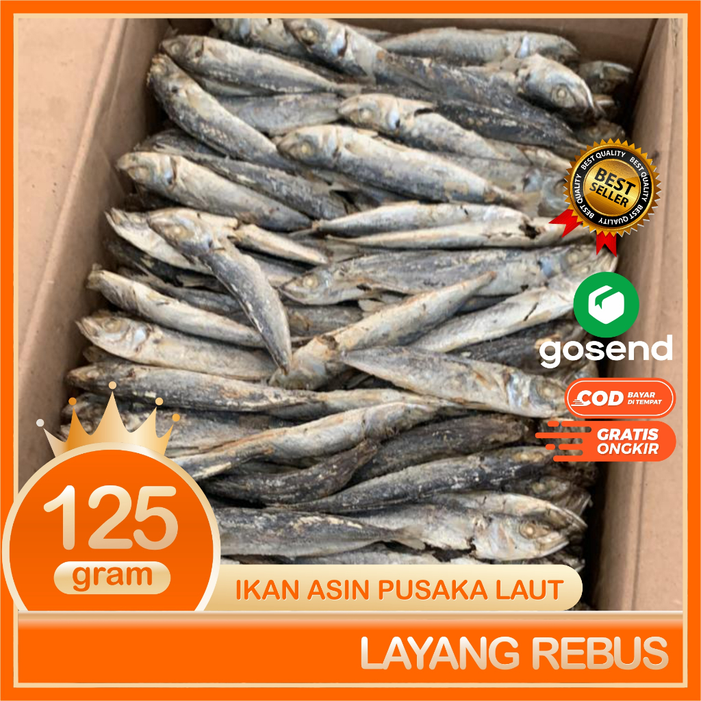 

JKL Layang Rebus Ikan asin Layang Rebus Super Bersih Segar Dan Fresh 125 Gram