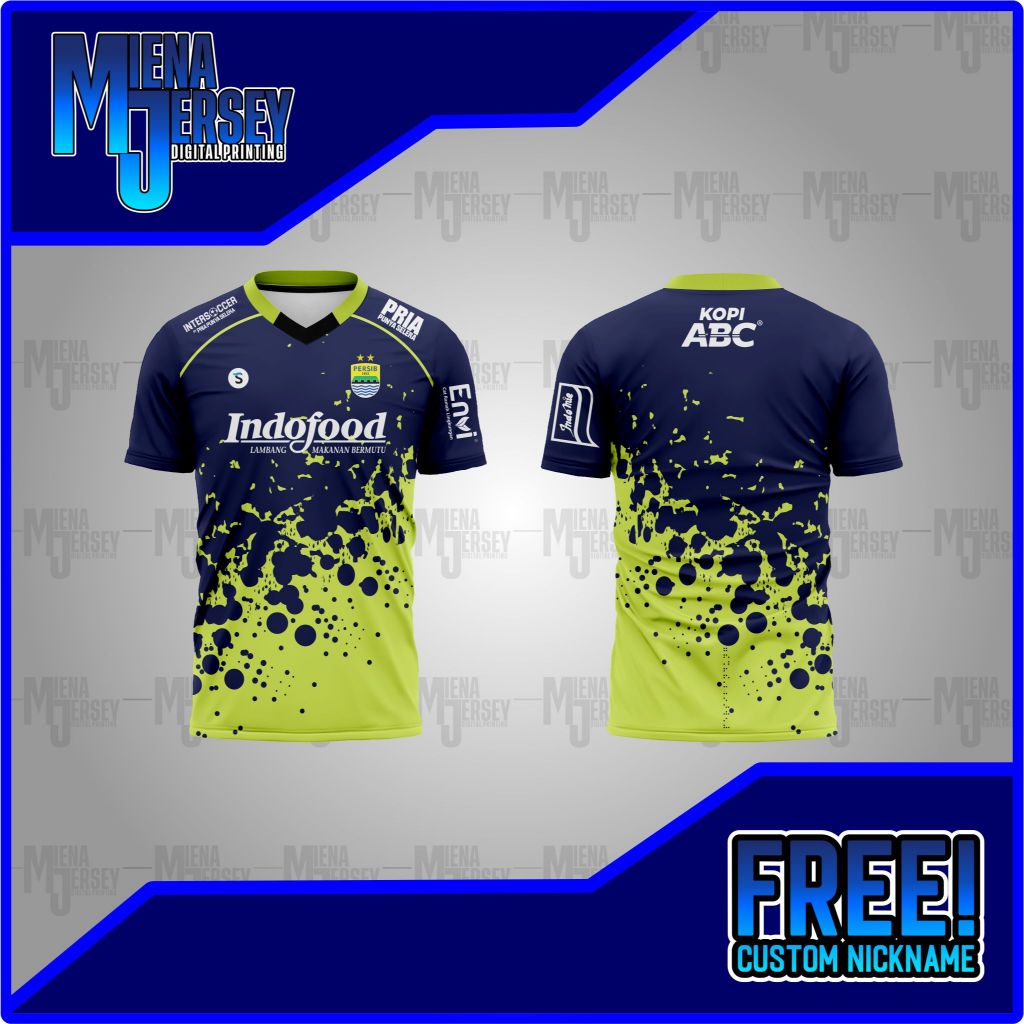 JERSEY PERSIB / BAJU PERSIB/ KAOS PERSIB/ BAJU BOLA / FUTSAL / PERSIB BANDUNG FREE CUSTOM NAMA DAN N