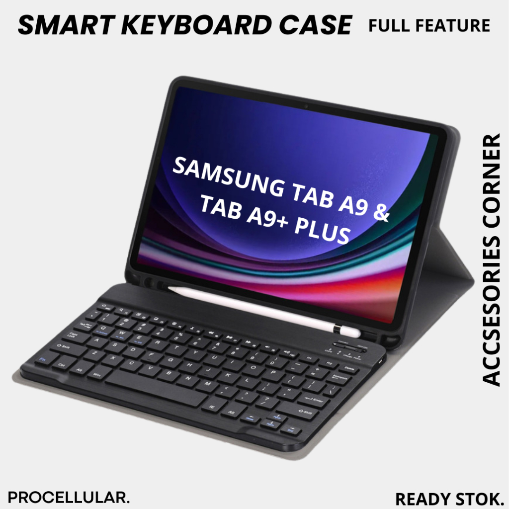 Case Samsung Galaxy TAB A11/ A11 PLUS / A9 / TAB A9+ PLUS Keyboard Cover Bluetooth