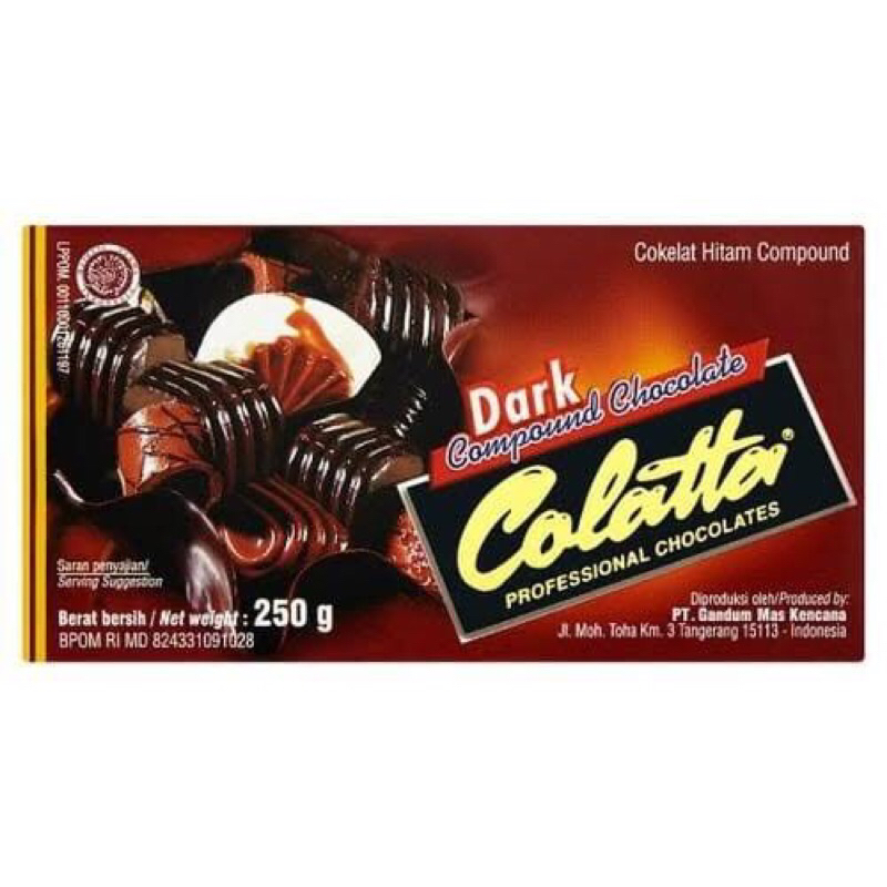 

Coklat Batang Collata 250 gr / Dark Compound Chocolate