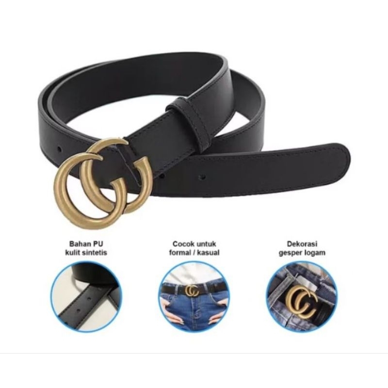 MB1 SABUK WANITA / IKAT PINGGANG / BELT GUCCII