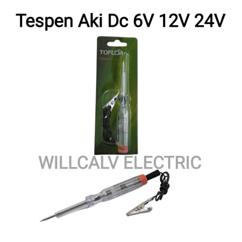 Tofuda tespen Aki Dc 6V 12V 24V tespen arus listrik motor mobil