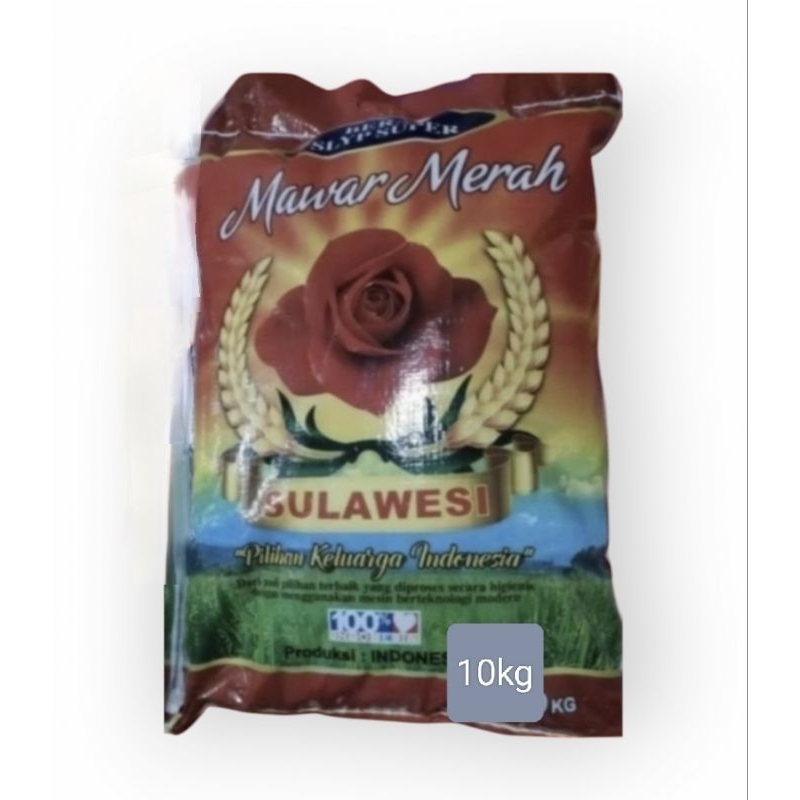 

PROMO !!! BERAS 10kg / BERAS SULAWESI MAWAR MERAH 10kg