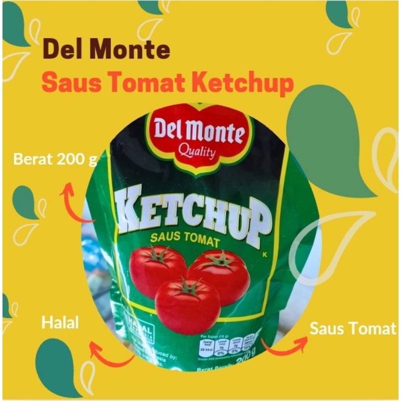 

Del Monte Saus Tomat Ketchup 200 Gram
