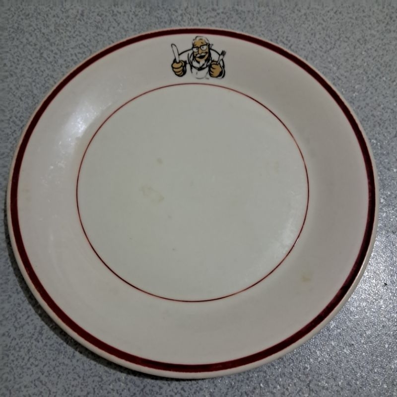 Piring Keramik Ayam KFC original vintage jadul