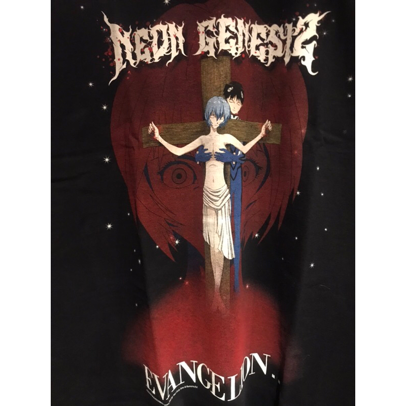T-Shirt / Tees Bootleg Neon Genesis Evangelion Anime Black Colour (NEW)
