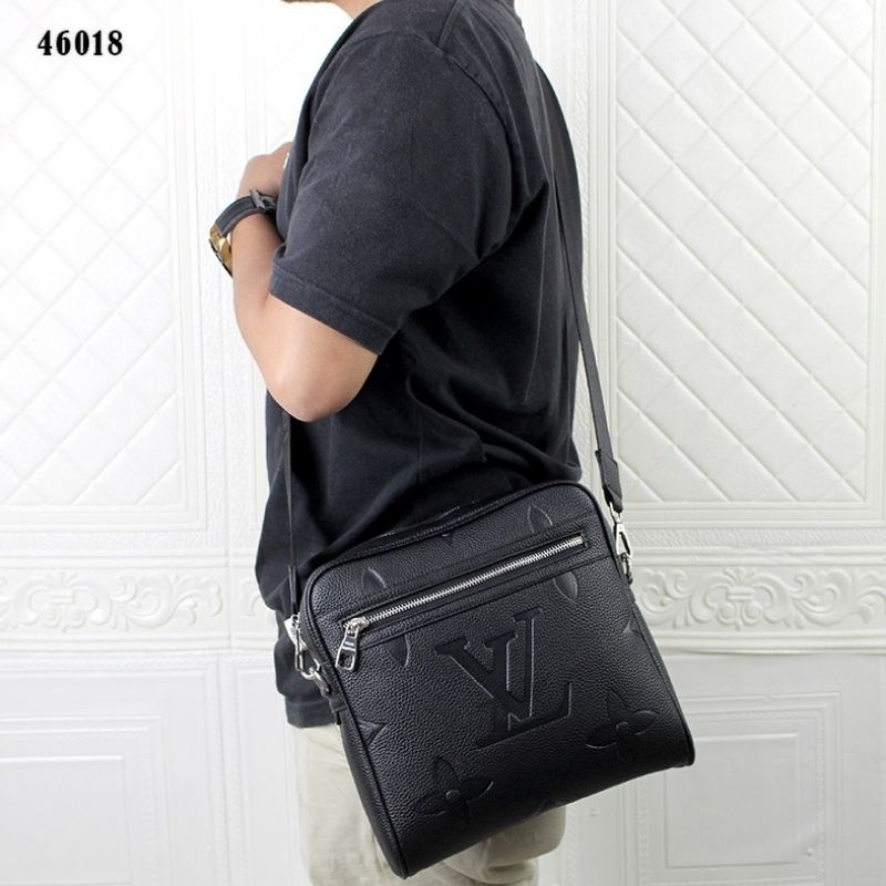 TAS PRIA IMPORT BRANDED SLING BAG SELEMPANG KEREN LOU--IS VUI__TTON *LV 46018B MESSENGER BAG PREMIUM