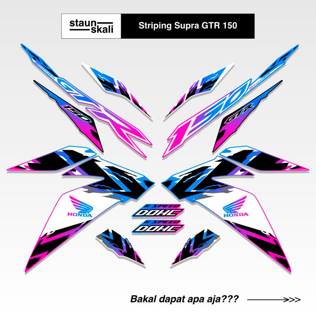 Striping GTR 150 Full Body (19) Malaysia 2017 2018 2019 Winner X RS150R V1 V2