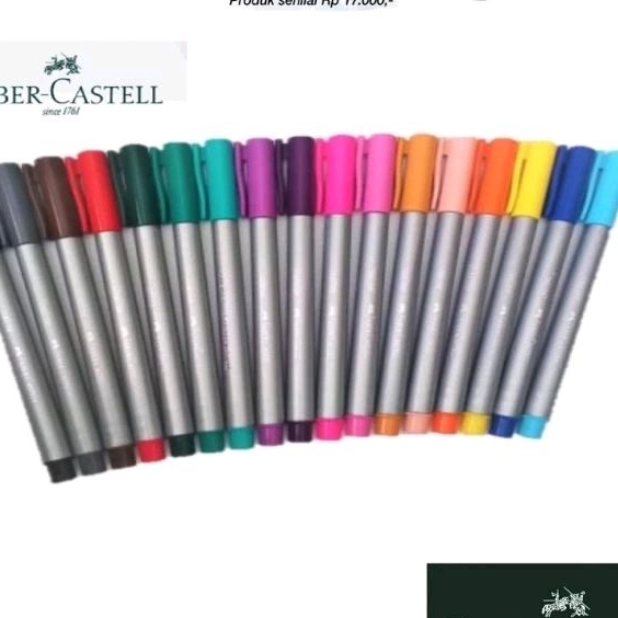 

spidol fineliners faber castell hemat lebay