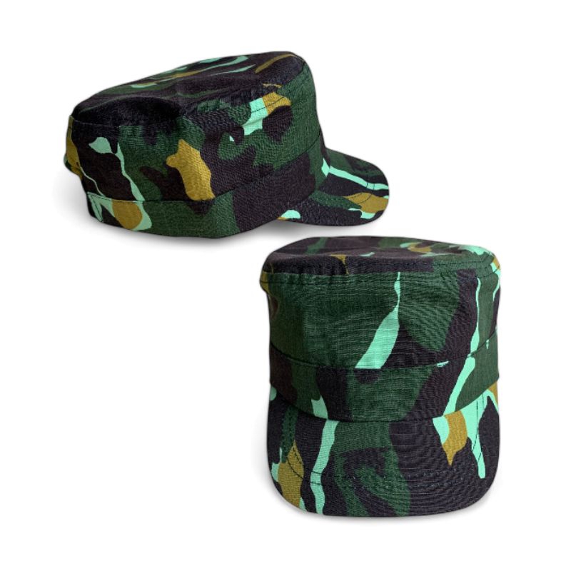 Topi pet commando anak loreng brimob - Topi pet anak loreng tentara unisex kids army
