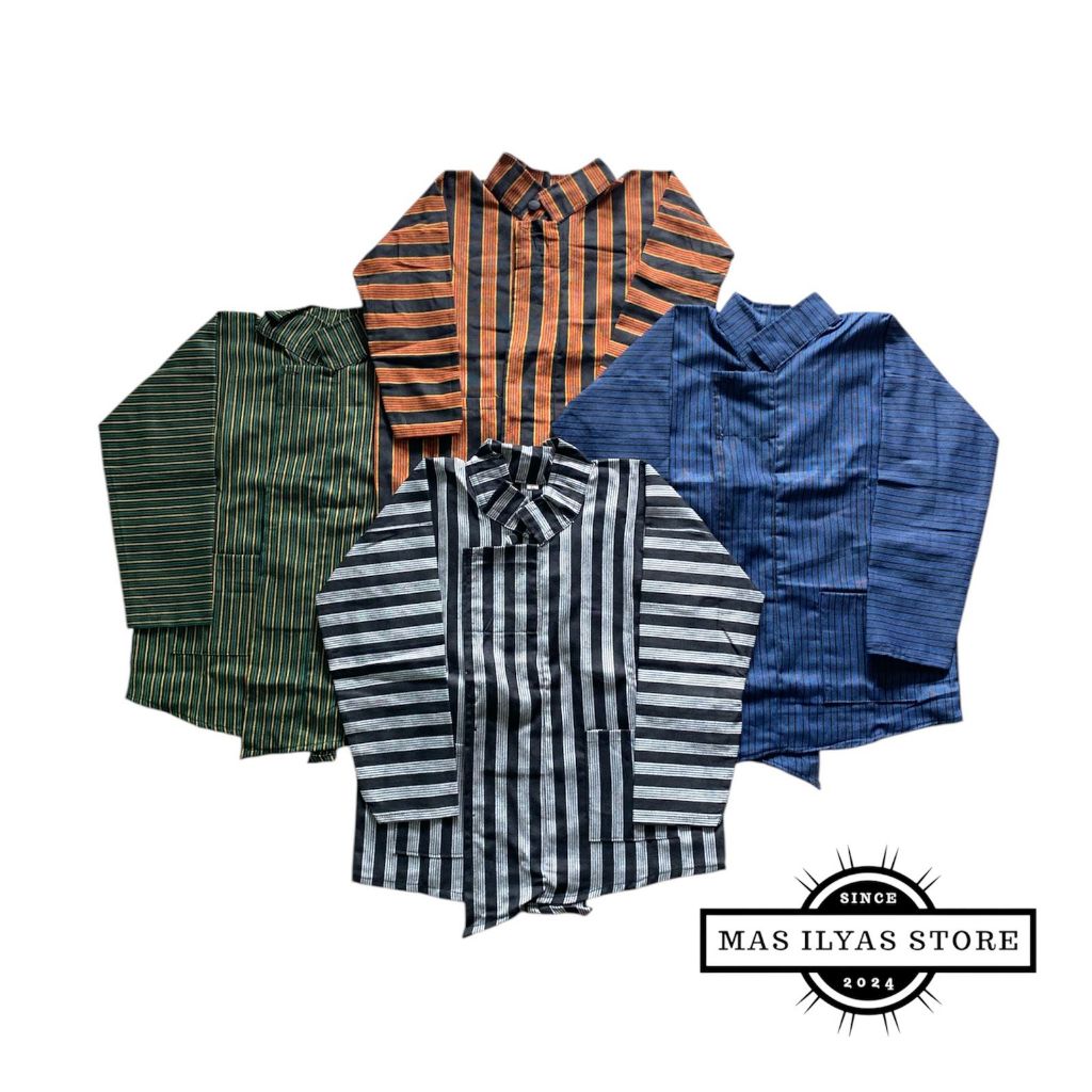 Baju Anak Laki-laki/Surjan Lurik Anak/Baju Tradisional Solo Jogja