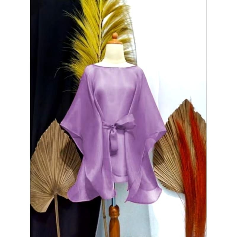 (Jovi81_store) Cape Organza/Outer Organza/Cardigan