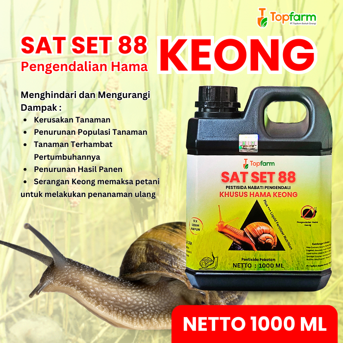 Pestisida Topfarm / Obat Hama Keong Tanaman Cabe / Obat Hama Keong Mas / Obat Hama Keong / Obat Hama