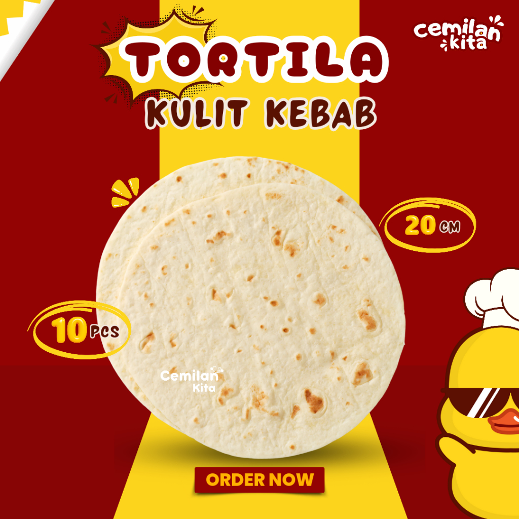 

Tortila Kulit Kebab size 20 || Kulit Kebab Premium