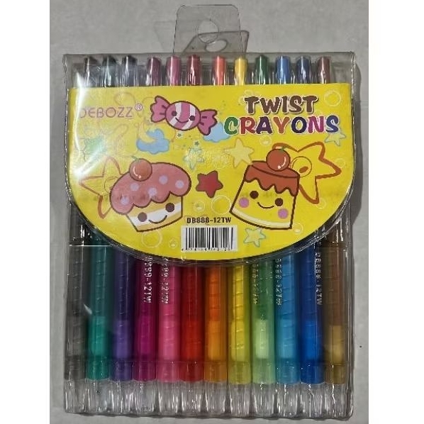 

Krayon Putar Debozz Isi 12 Debozz Twist Crayons-12W