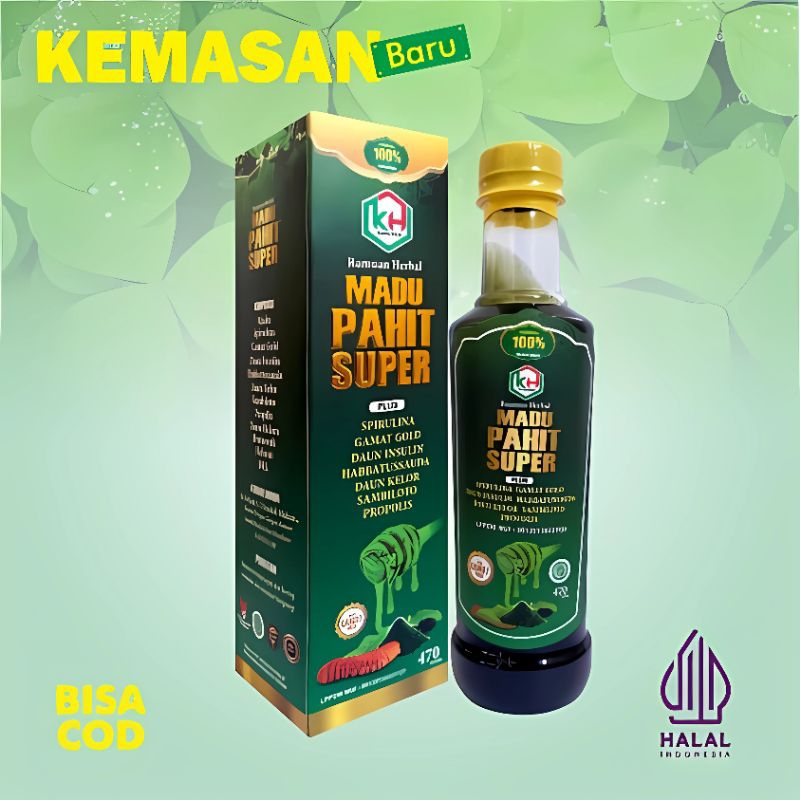 

Madu Pahit Super Khalifah Plus Gamat Gold dan Insulin 470g