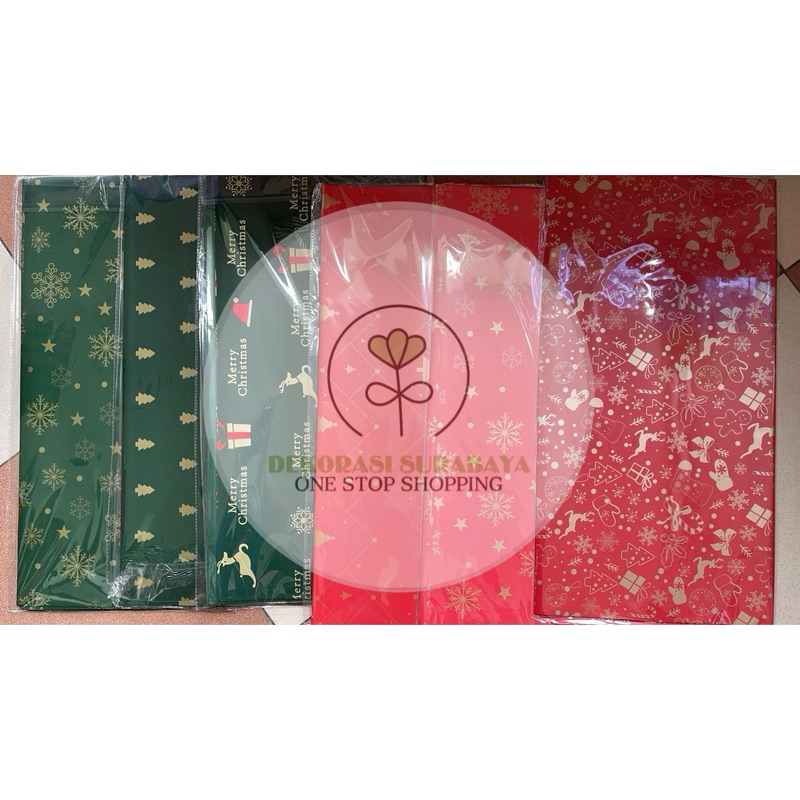 

Kertas Kado Christmas 57x57cm isi 20lbr