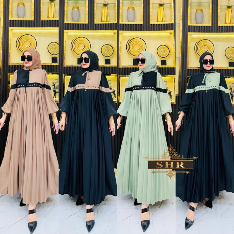 New maxi dress SHR gamis Wolfies premium