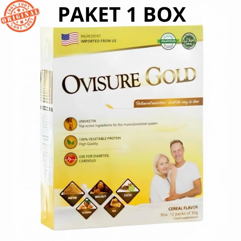 

OVISURE GOLD MILK SUSU VITAMIN TULANG DAN SENDI OSTEOPOROSIS 12 SACHET